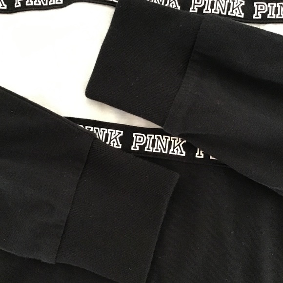 VS PINK BLACK & WHITE COLLEGIATE COLLECTION PINK NATION RUGBY TOP SIZE XS - Picture 13 of 14